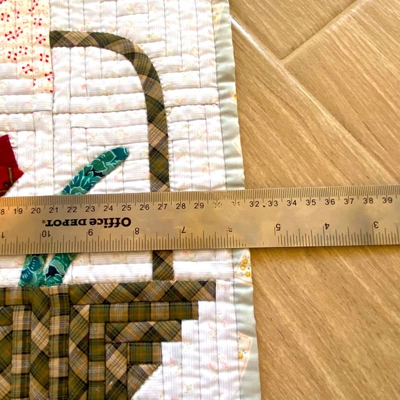 Handmade:Quilted hot pad or placemat - Picture 4 of 6